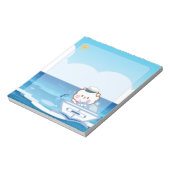 Kapitän des niedlichen Kawaii Chibi Notizblock (Rotiert)