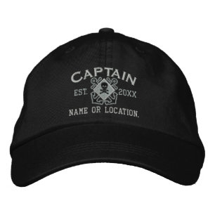 Kapitän des personalisierten Meeres Nautic Crossbo Bestickte Kappe