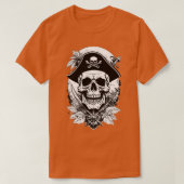 Kapitän des Piratenschiffs T-Shirt (Design vorne)