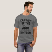 Kapitän des Pontoon - Vintages T-Shirt (Vorne ganz)