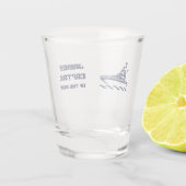 Kapitän des Schiffes (anpassbar) Schnapsglas (Rückseite)