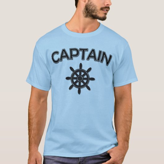 Kapitän des Schiffes mit dem Rad T-Shirt (Vorderseite)