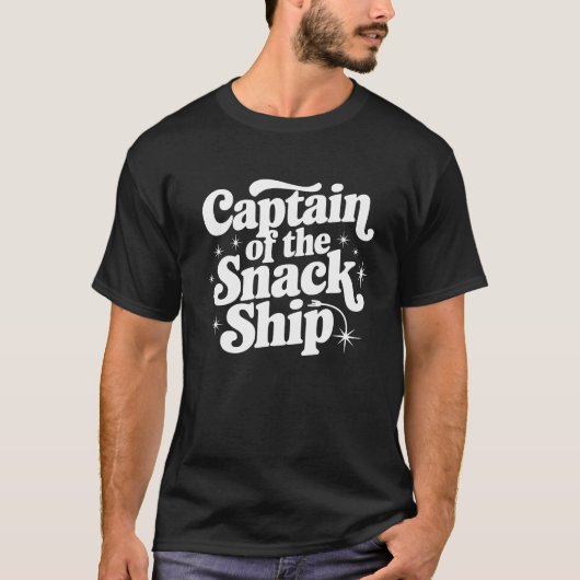 Kapitän des Snack-Schiffs T-Shirt (Vorderseite)