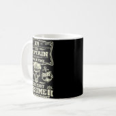 Kapitän des T - Shirt Bootlover Geschenke Kaffeetasse (Vorderseite Links)