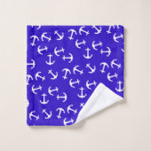 Kapitän des Theme Anchor Sea Ocean Badhandtuch Set (Waschlappen)