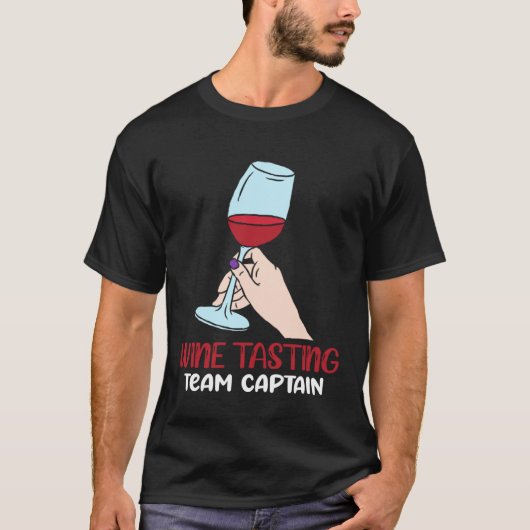 Kapitän des Weinprobe-Teams T-Shirt (Vorderseite)