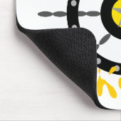 Kapitän dieser Tastatur Mousepad (Ecke)