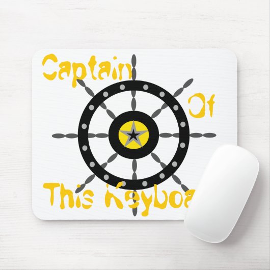 Kapitän dieser Tastatur Mousepad (Mit Mouse)