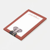 Kapitän Elephant | addieren Ihren Namen Post-it Klebezettel (angewinkelt)