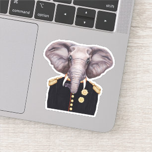 Kapitän Elephant Aufkleber