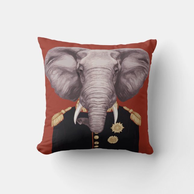 Kapitän Elephant Kissen (Vorderseite)