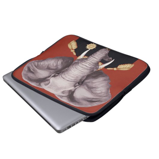 Kapitän Elephant Laptopschutzhülle (Vorne Knopf)