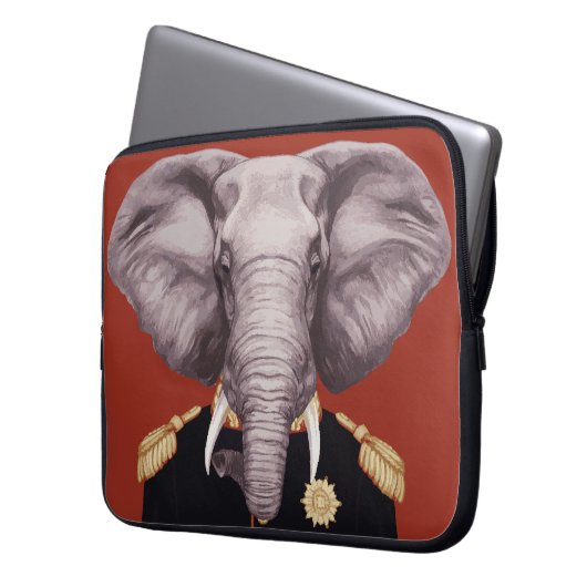 Kapitän Elephant Laptopschutzhülle (Vorderseite Links)