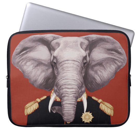 Kapitän Elephant Laptopschutzhülle (Vorderseite)