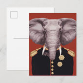 Kapitän Elephant Postkarte (Vorne/Hinten)