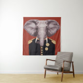 Kapitän Elephant Wandteppich (Beispiel)