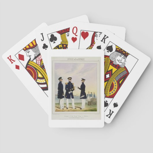 Kapitän, Flaggen-Offizier und Kommandant (ziehen Spielkarten (Rückseite)