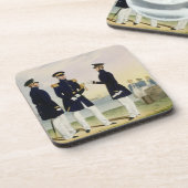 Kapitän, Flaggen-Offizier und Kommandant (ziehen Untersetzer (Linke Seite)