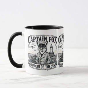 Kapitän Fuchs Hüter der Meere Nautisches Design Tasse