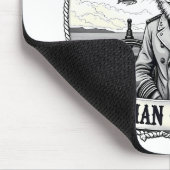 Kapitän-Fuchs-Schutz der Meere - nautisches Design Mousepad (Ecke)