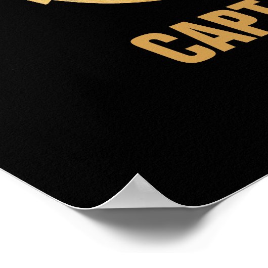 Kapitän, Goldanker Poster (Ecke)