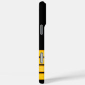 Kapitän goldene Streifen mit Namen Case-Mate iPhone Hülle (Rückseite / Rechts)