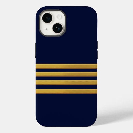 Kapitän Goldstreifen Case-Mate iPhone Hülle (Rückseite)