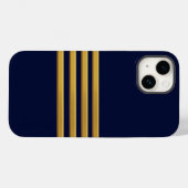Kapitän Goldstreifen Case-Mate iPhone Hülle (Rückseite (Horizontal))