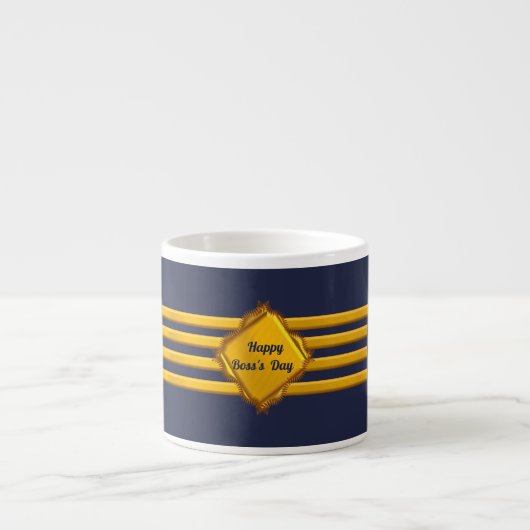 Kapitän Goldstreifen Espressotasse (Vorderseite)