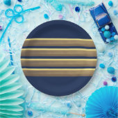 Kapitän Goldstreifen Pappteller (Party)