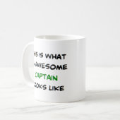 Kapitän, großartig kaffeetasse (Vorderseite Links)