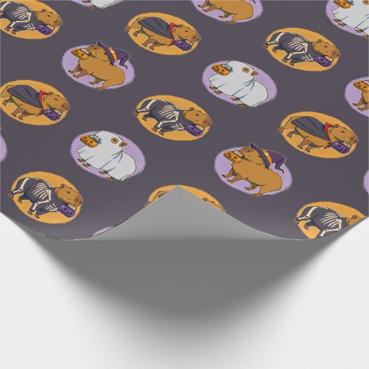 Kapitän Halloween Wrapping Paper Geschenkpapier (Ecke)