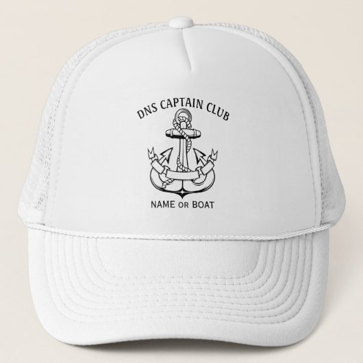 Kapitän Ihres Bootsname Truckerkappe (Vorderseite)