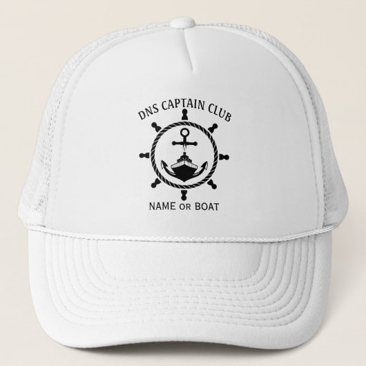 Kapitän Ihres Bootsname Truckerkappe (Vorderseite)