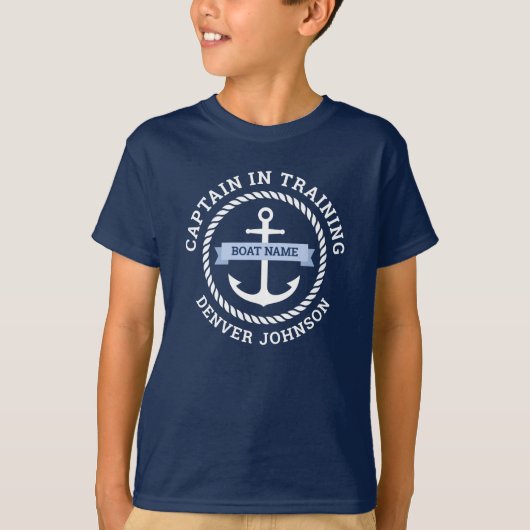 Kapitän im Training Ankerseilgrenzenschiff T-Shirt (Vorderseite)