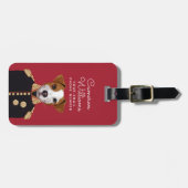 Kapitän Jack Russell | addieren Ihren Namen Gepäckanhänger (Vorderseite horizontal)