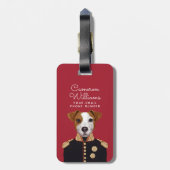 Kapitän Jack Russell | addieren Ihren Namen Gepäckanhänger (Rückseite vertikal)