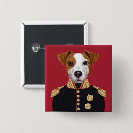 Kapitän Jack Russell Button (Vorne & Hinten)