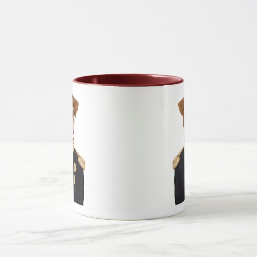 Kapitän Jack Russell Tasse (Zentrum)