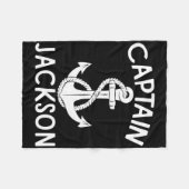 Kapitän Jackson Yachtboot Segeln Boot Schiff Fleecedecke (Vorderseite (Horizontal))