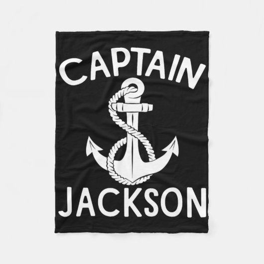 Kapitän Jackson Yachtboot Segeln Boot Schiff Fleecedecke (Vorderseite)