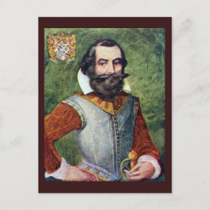 Kapitän John Smith Jamestown-Kolonie Postkarte