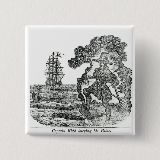 Kapitän Kidd Burying His Bible, Illustration Button (Vorderseite)