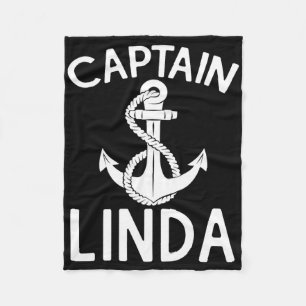 Kapitän Linda Boot Boot Schiff Jacht Anker  Fleecedecke