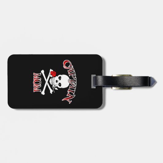 Kapitän-Mama (Rose) Gepäckmarke Gepäckanhänger (Rückseite horizontal)