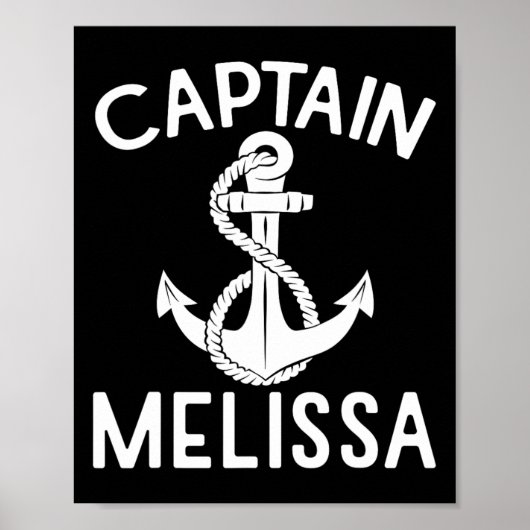 Kapitän Melissa Schiff Bootsanker Poster (Vorne)