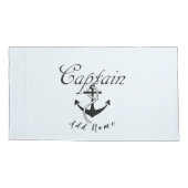 Kapitän mit Anchor Kissenbezug (Rückseite)