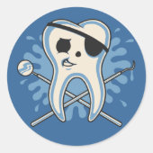 Kapitän Mol-Arrrr! Runder Aufkleber (Vorderseite)