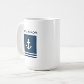Kapitän Mom Anchor Coffee Mug Kaffeetasse (Vorderseite Links)