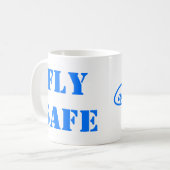 Kapitän Moonbeam TASSE "FLY SAFE" (Vorderseite Links)